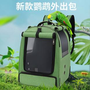 Hello Brid Parrot Bag Bird Carrier Cockatiel Pet Backpack Breathable Bird Walking Bag for Budgerigars and Lovebirds Portable and Convenient