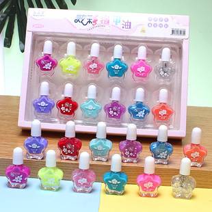 Water-based Peelable Tearable Nail Polish suit Color Bright Nail Polish Toy Washable Waterproof Environmental Protection Nail Polish