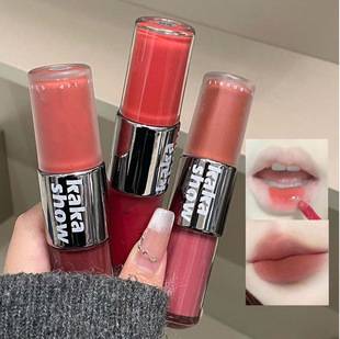 Kakashow Silk Mist Double-Ended Lip Glaze Matte Water-Gloss Lip Gloss Glass Mirror Lip Gloss Lipstick for a Fresh and Youthful Look C474