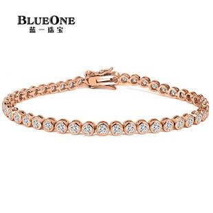 3mm Copper Inlaid Zircon Bracelet Fashion Creative Round Tennis Bracelet Amazon Hot-Selling Factory Bracelet Ins Style