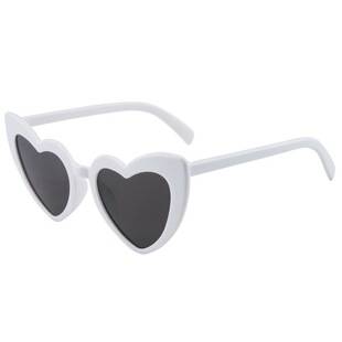 2026 New Cross-Border European and American Style Heart-Shaped Women's Sunglasses, Fashionable Large Face Slimming Sunglasses
