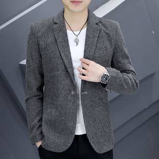 Men's Korean-style Slim-fit Suit Men's Spring and Autumn Handsome Personality Ins Small Suit Fashionable Casual All-match Jacket