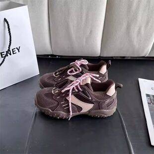 Thick-soled increased German training shoes women's foreign style 2025 autumn new vintage all-match Forrest Gump shoes sports casual shoes tide