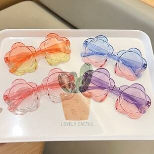 New One-Piece Colorful Children's Sunglasses with Round Frames, Amazon Kids' Glasses, Sun Protection Baby Sunglasses