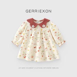 Girls' Dress Autumn Outfit Pure Cotton Baby Dress Spring and Autumn Forest Style Pastoral Early Autumn Children's Princess Dress 2026 New Model