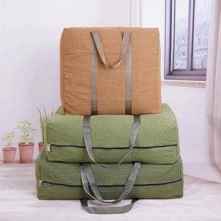 Moving bag extra large thick canvas quilt storage bag hand woven bag large capacity luggage bag in stock wholesale