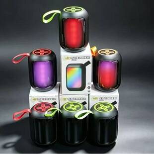 H102 Bluetooth Subwoofer Mini Speaker with Colorful Lights, High Volume Wireless Small Speaker, Factory Direct Sale
