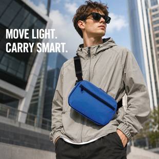 Cross-border multifunctional unisex waist bag/crossbody bag/shoulder bag with adjustable shoulder strap, compact everyday crossbody waist bag