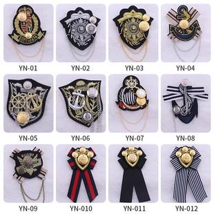 New Japanese and Korean Brooch College Style Embroidery Clothing Accessories Student Uniform Accessories Small Suit Badge Accessories Wholesale