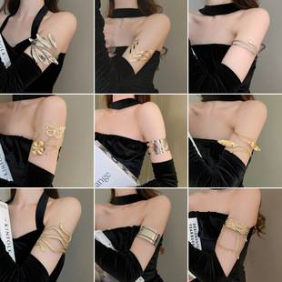Cross-border European and American Open Arm Ring Bracelet Advanced Sense Niche Joker Bracelet Exaggerated Personality Fashion Jewelry Women Wholesale