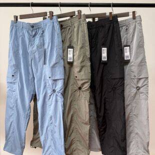 Double-pocket metal nylon mesh men's sports outdoor casual loose quick-dry long pants trendy brand shorts