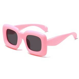 Children's Fat Frame Square Sunglasses Hip-Hop Bubble Sunglasses Funny Square Thick Frame Baby Glasses Funny and Fun