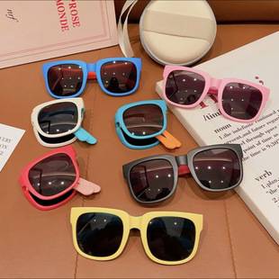 Children's Fashionable Foldableable Sunglasses for Boys and Girls, Simple Casual Sunglasses, Baby Anti-Uv Sunscreen Visors
