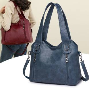 Bag Women's 2024 New Fashion All-match Large Capacity Tote Bag Casual Portable Shoulder Crossbody Bag Large Bag Wholesale