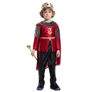 Halloween Children's King Cosplay Costume Party King Prince Dress-Up Role-Playing King Prince Outfit