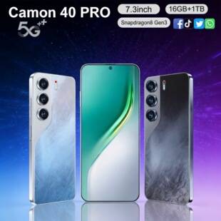 Cross-Border Popular Smartphone Camon40 Pro, In-Stock from Manufacturer, 7.3-Inch, 16G+1T, Android All-In-One Device for Export