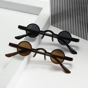 New Mini Fashion Small Glasses Trendy Round Retro Wedding Party Small Frame Sunglasses Internet Celebric Personalized Sunglasses