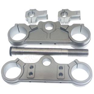 Cross-country motorcycle accessories modified inverted shock absorber 45/48mm direction finder aluminum alloy upper and lower connecting plate pressure block