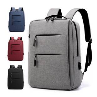 2026 New Model Simple Business Commuter Unisex Bag Solid Color Nylon Stitched Universal Backpack