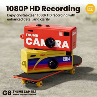 Cross-Border G6 Thumb Mini Camera Student Party Outdoor Sports Camera Photo and Video Recording Children's Pocket Camera