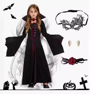 Cross-Border Halloween Cosplay Vampire Costume Girl Character Dress Party Costume Witch Dress