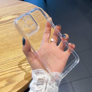 Suitable for Apple 15Promax Mobile Phone Case, New Iphone18 Space Case, Transparent 14 Silicone 16 Anti-Fall Soft Case
