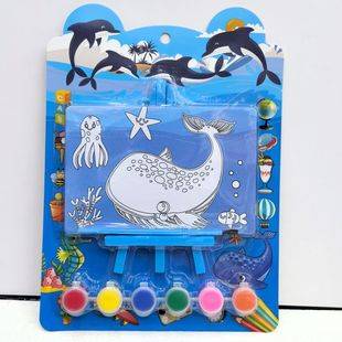 Wholesale Cartoon Painting Set Children's Day Kindergarten Painting Six Color Paints Children's Birthday Gifts