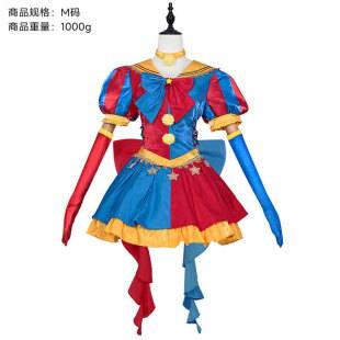 Magic Digital Circus Cosplay Costume Pamni Lolita Halloween Clown Cosplay Role-Playing Costume