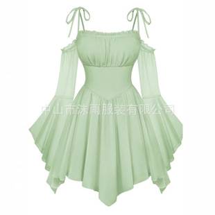Renaissance-Style Fairy Dress 2026 Cross-Border Amazon New Bohemian Pocketed Off-Shoulder Corset Dress