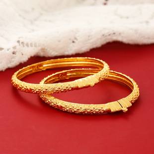 Open-Ended Women's Charm Bracelet Dubai Shiny Bracelet African Designer Ethiopian Wedding Women's Bracelet