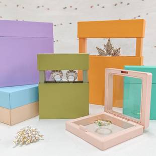 Jewelry Pe Film Suspension Box Envelope Pull-Out Box Badge Wearable Nail Hairpin Jewelry Box Dust-Proof Storage Box