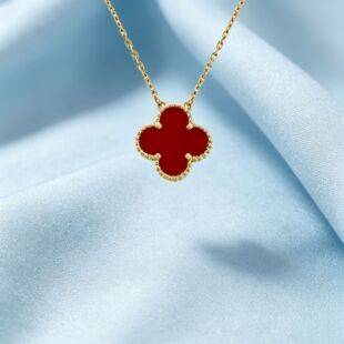 Cross-Border High-Quality 15mm Double-Sided Mother-Of-Pearl Single Flower Necklace, Non-Fading Clavicle Chain Wholesale Pendant