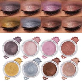 Shcoety Single-Color Cosmetic Mousse Eyeshadow Highlighter Brightening Colorful Eyeshadow Powder Mermaid Face Highlighter Powder