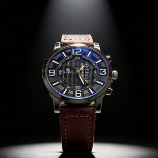 Cross-Border Popular Men's Watch, Niche Forest-Style High-Appearance Student Watch, Men's Personalized Casual Leather Strap Quartz Watch