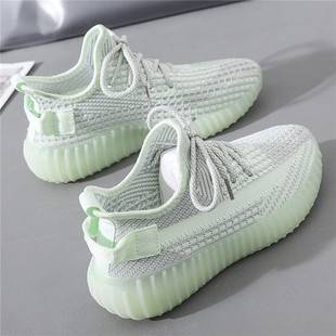 2026 New Spring Flyknit Mesh Shoes, Women's Summer Breathable Casual Shoes, Versatile Dad Sneakers