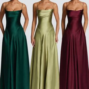 French Retro Sexy Slim-Fitting Strappy Backless Dress 2026 Summer New European and American Style Elegant Waist-Cinching Long Dress