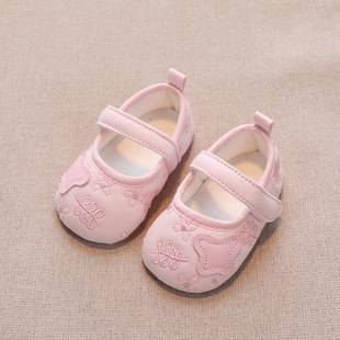 Autumn New Baby Class a Cotton Butterfly Embroidered Princess Shoes Korean Style Baby Girl Toddler Shoes Spot Wholesale