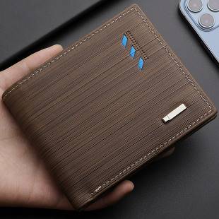 Amazon New Men's Wallet Wholesale Horizontal pu Men's Wallet Korean Style Spot Wallet Men's Wallet Card Bag
