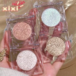 Xixi Starry Brightening Highlight Eyeshadow Cowherd Weaver Flat Flash Pearlescent Polarized Portable Eyeshadow D421