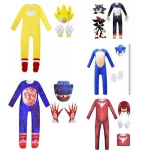 Cross-Border Foreign Trade Sonic Cos Sonic the Hedgehog Children's Costume Cartoon Character Dance Halloween Performance Costume