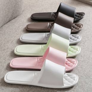 Foldable portable diamond-patterned slippers, lightweight summer sandals for home use, entertaining guests, bathroom, hotel, disposable slippers