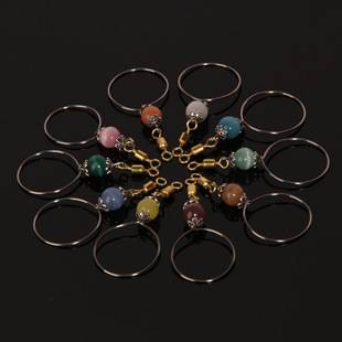 Starling Tiger Skin Bird Neck Sleeve Peony Xuan Feng Parrot Neck Ring Stainless Steel Bird Chain Bird Training Equipment Supplies Live Buckle