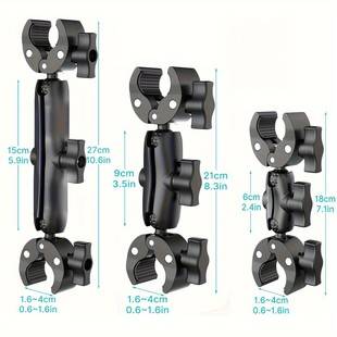 Motorcycle Riding Navigation Bracket Handlebar Fixed Bracket Riding Universal Head Car Pipe Clamp Rearview Mirror Mobile Phone Holder