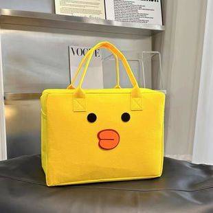 Travel Luggage Storage Bag Simple All-match Handbag Doll Handbag Portable Lightweight Large Capacity Travel Bag