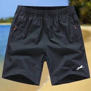 Quick-Dry Breathable Men's Sports Shorts for Summer, Loose-Fitting Large Waistband Shorts, Stretchy Thin Style