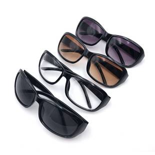 Ruosen new men's and women's windshield sunglasses outdoor riding plain transparent glasses dust-proof windshield sunglasses