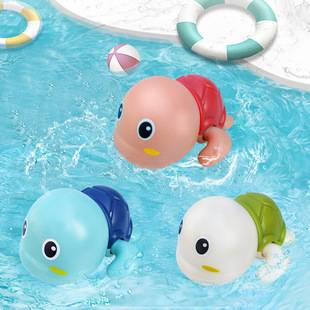 Baby Bath Toy Turtle Wind-Up Children's Water Play Dolphin Duck Bathroom Swimming Clockwork Tiktok Trending Model