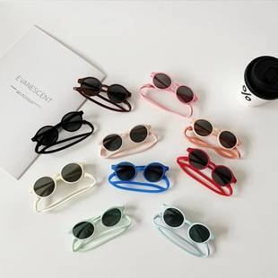 New baby sunglasses small month old baby sunglasses silicone polarized glasses sunshade UV protection does not hurt the eyes