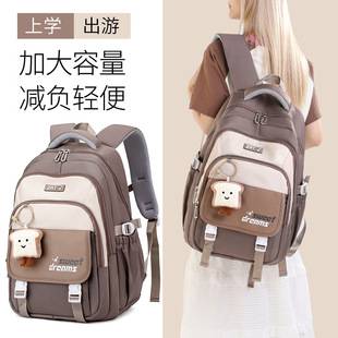 Junior High School Student Schoolbag Large Capacity Backpack Wholesale High School Student College Good-Looking Stain-Resistant Schoolbag Primary School Girl