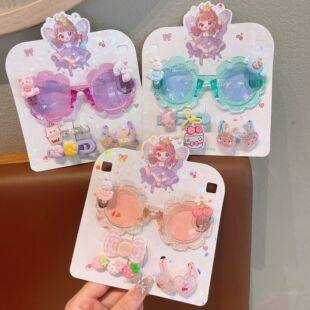 New children's sunglasses, cute baby cartoon sunglasses, girls' sunglasses, decorative and funny photo props, boys' toys